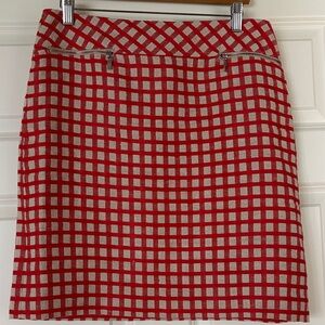 Worth size 8 linen and cotton lined skirt